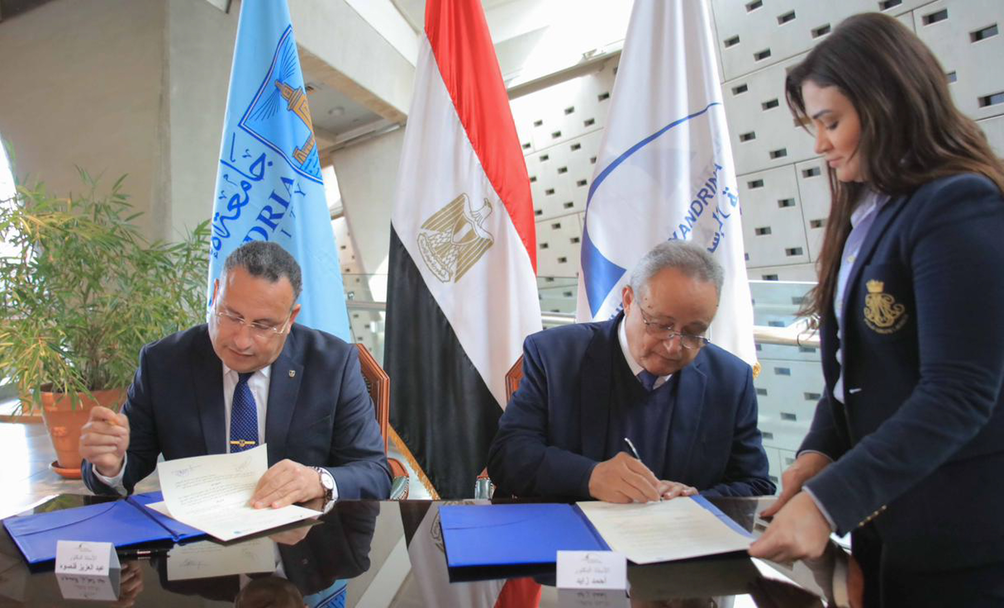 توقع إتفاقية تعاون بين مكتبة الإسكندرية و جامعة الإسكندرية