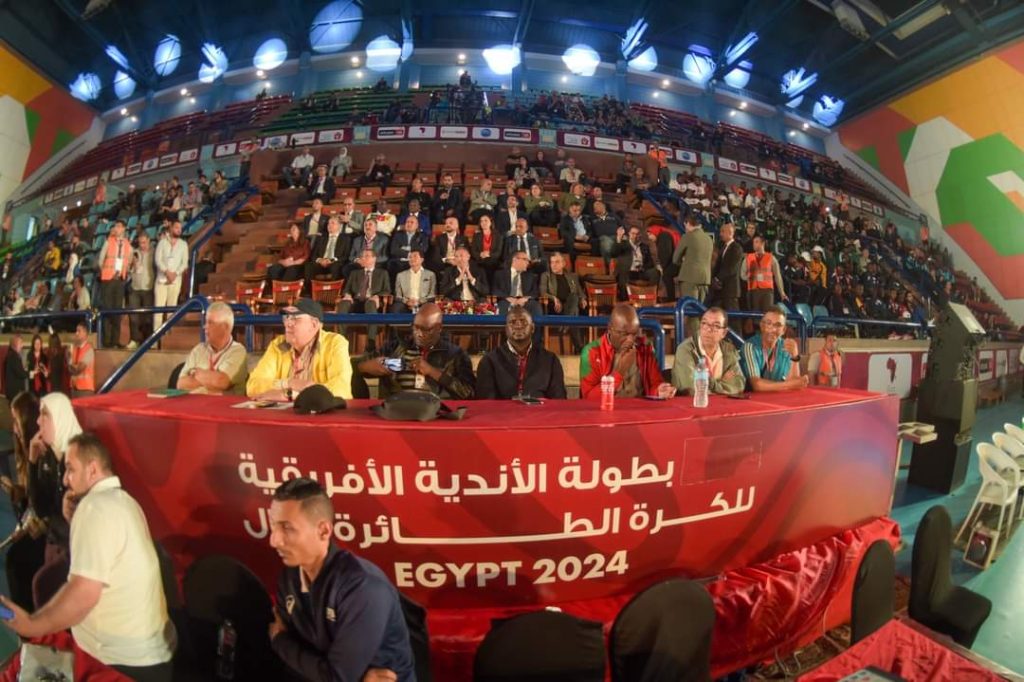 إفتتاح بطولة أفريقيا للكرة الطائرة بالنادي الأهلي بالجزيرة