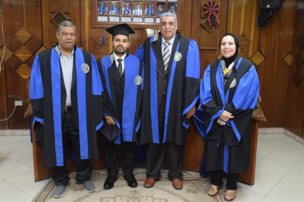 مناقشة رسالة الدكتوارة بكلية الزراعة ساباباشا
