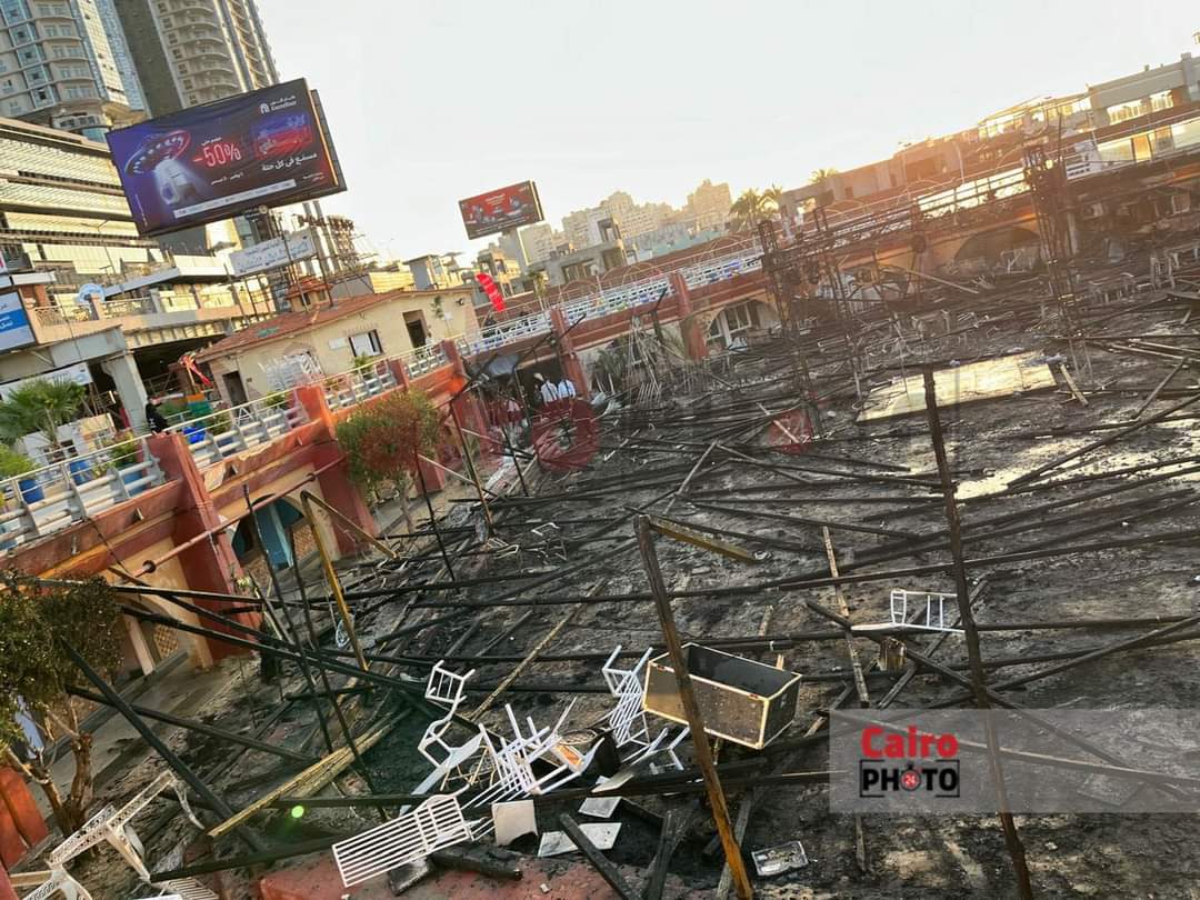 حريق في نادي المعلمين بالإسكندرية.. و الحماية المدنية تتدخل