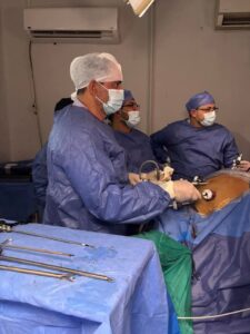 نجاح اخطر وأصعب عملية استئصال ورم بالمنظار