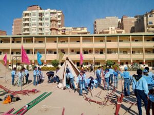 إدارة شرق المحلة التعليمية تستضيف التقييم الجمهوري للفرق الكشفية