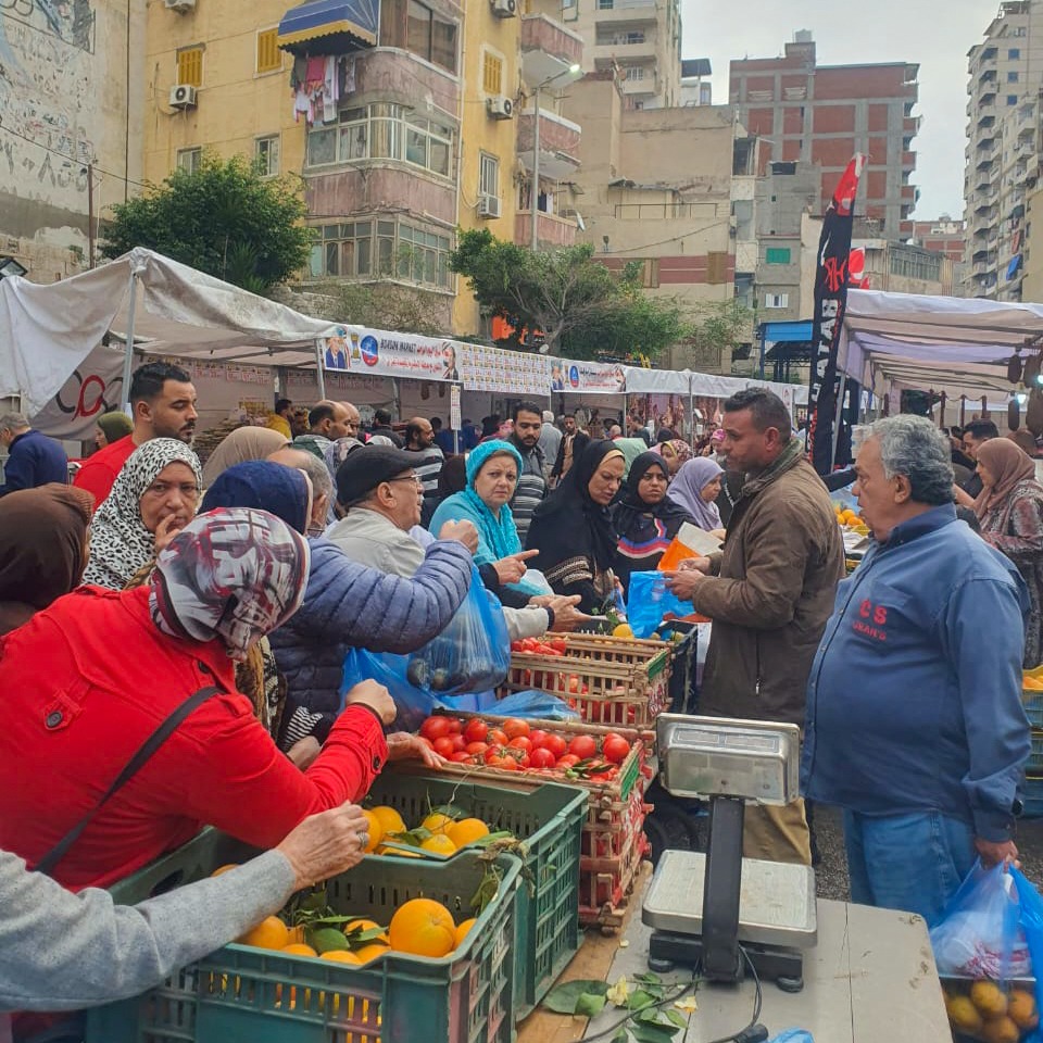 إقامة سوق اليوم الواحد بميدان المندرة نطاق حي منتزة ثان