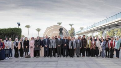 متدربات الدفعة الأولى من برنامج المرأة تقود للتنفيذيات بمكتبة الإسكندرية