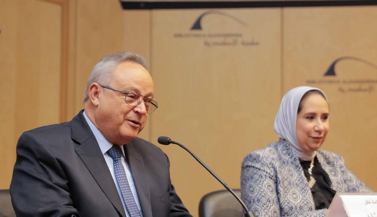 متدربات الدفعة الأولى من برنامج المرأة تقود للتنفيذيات بمكتبة الإسكندرية