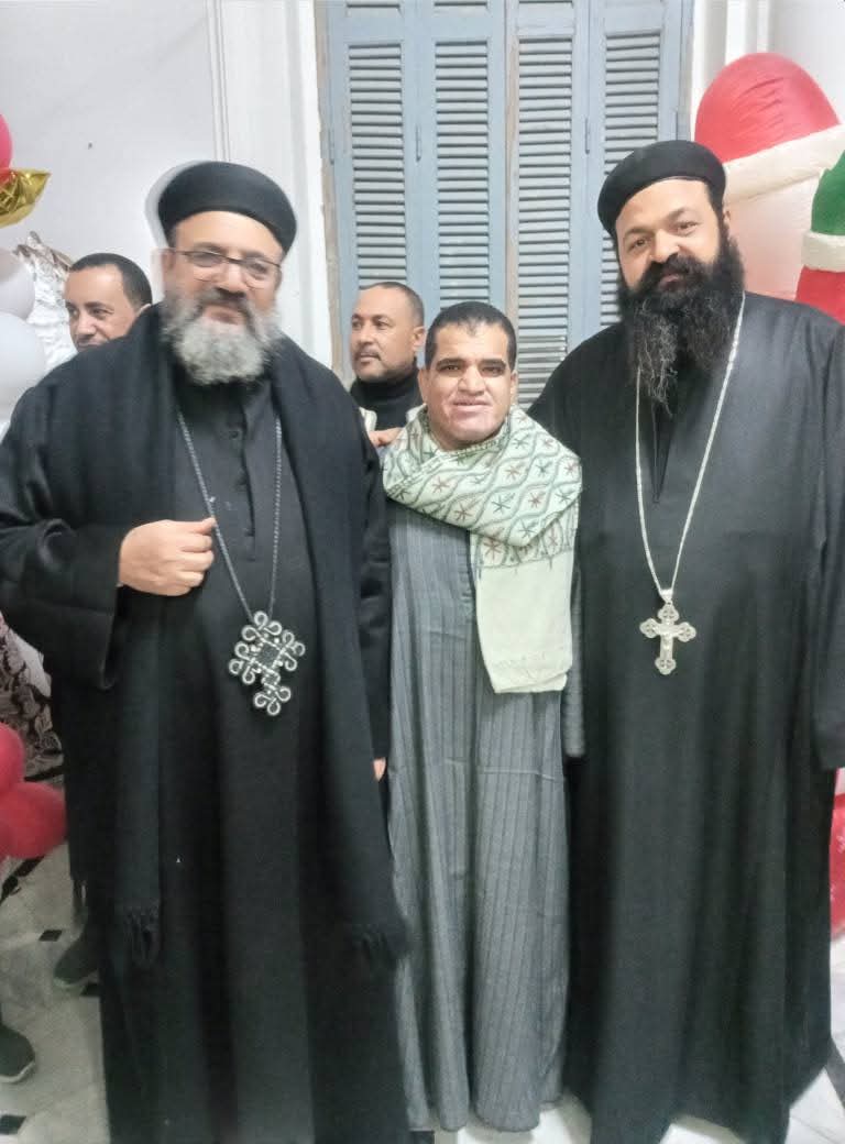ضياء العمدة يشارك في قداس عيد الميلاد المجيد لتقديم التهنئة للاخوة الاقباط