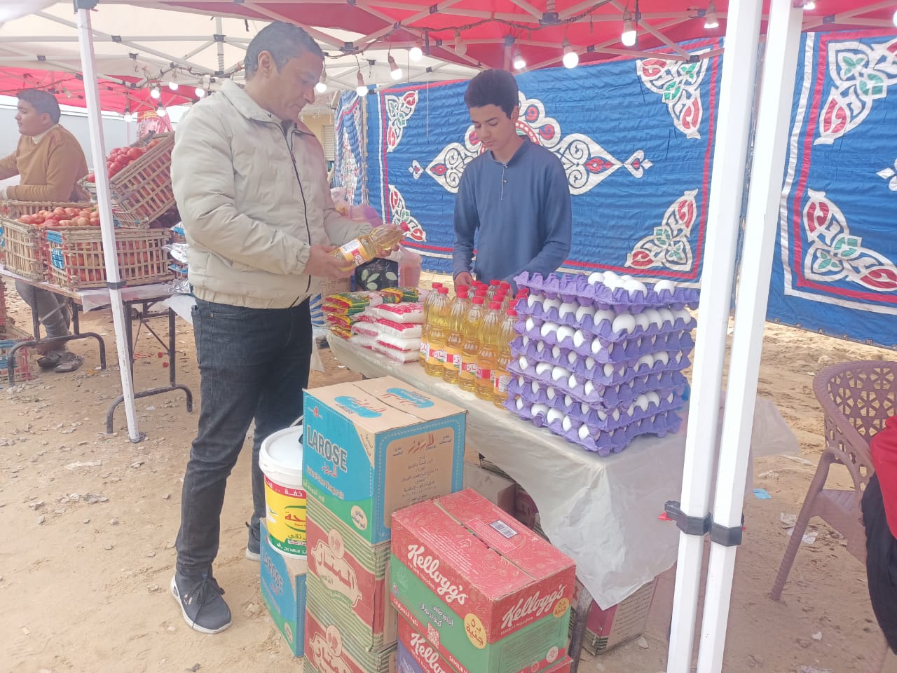 افتتاح سوق اليوم الواحد بنطاق حى العامرية أول بالأسكندرية