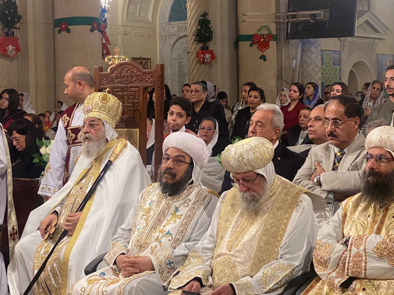 البابا تواضروس الثاني يترأس قداس عيد الغطاس بالكنيسة المرقسية بالإسكندرية