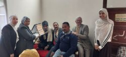 حزب الجيل الديمقراطي في زيارة خاصة لأحد أبطال حرب ٧٣ .