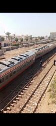 خروج عربات قطار عن القضبان قبل دخوله محطة طنطا