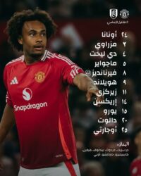 تشكيل مانشستر يونايتد أمام فولهام بـ كأس إنجلترا