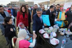 النجار و عطية وجبر الخواطر في حفل إفطار جماعي مع ٤ آلاف طالب وطالبة من ذوي الهمم والأيتام