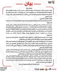 الزمالك يرفض فى بيان رسمى تعديل عقوبات مباراة القمة.. ويهدد بالتصعيد