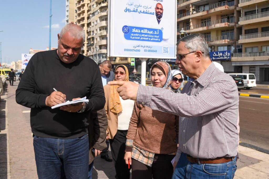 تكليف رؤساء الأحياء بترميم واجهات العقارات المتهالكة المطلة علي الكورنيش