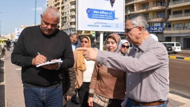 تكليف رؤساء الأحياء بترميم واجهات العقارات المتهالكة المطلة علي الكورنيش