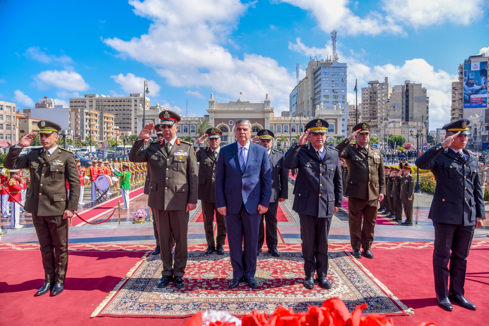 محافظ الإسكندريه الاحتفال بذكرى يوم الشهيد والمحارب القديم