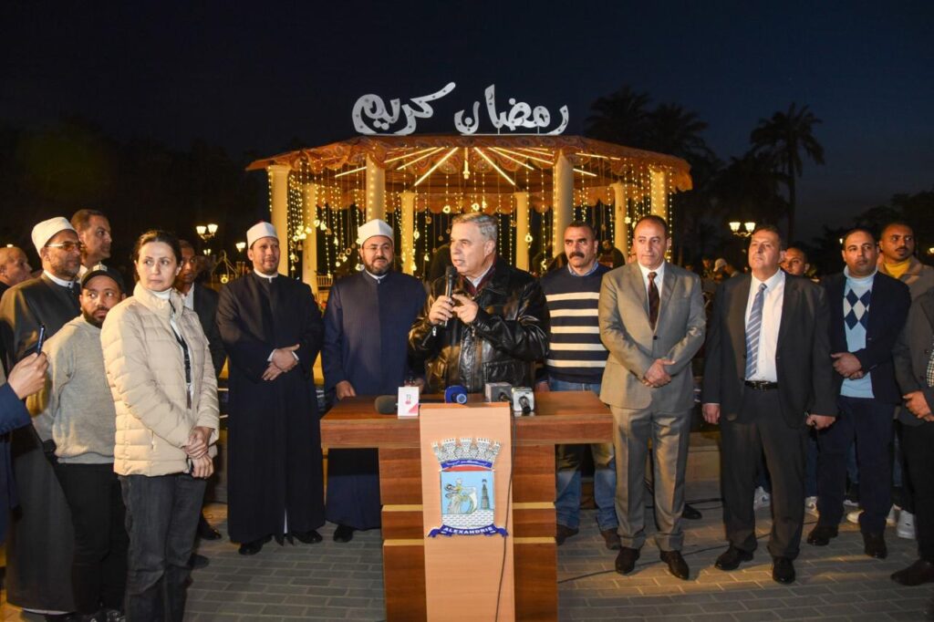 محافظة الإسكندرية تنظم مائدة افطار جماعي تضم نحو 15 ألف فرد داخل حديقة انطونيادس