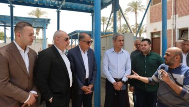 اللواء كدوانى يتفقد أعمال توسعة محطة مياه شرب مغاغة 