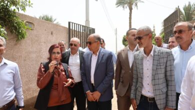 محافظ المنيا يتفقد أعمال تطوير الوحدة الصحية فى قرية ملاطية بمغاغة