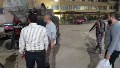 رئاسة مركز بنى مزار ..ازالة 12حالات تعدى على ارض زراعية و بناء مخالف