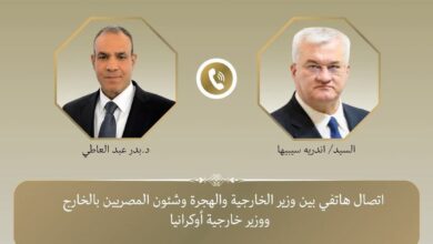 اتصال هاتفي بين وزير الخارجية والهجرة ونظيره الأوكراني
