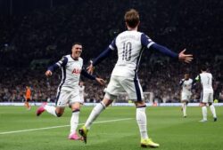 فرانكفورت يخرج بتعادل إيجابي امام توتنهام فى الدورى الأوروبي لكرة القدم