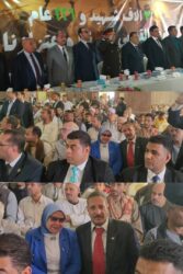 بحضور المحافظ ومدير الأمن .. إكليل الزهور لشهداء بنى عدى إحياءً عيد أسيوط القومى .