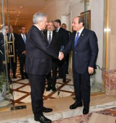 استقبل السيد الرئيس عبد الفتاح السيسي اليوم السيد أنطونيو تاياني