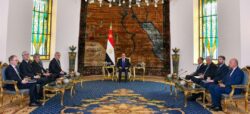 استقبل السيد الرئيس عبد الفتاح السيسي اليوم السيد أنطونيو تاياني