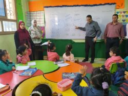 وكيل وزارة التربية والتعليم بالغربية يتابع مدارس قطور الصباحية والمسائية