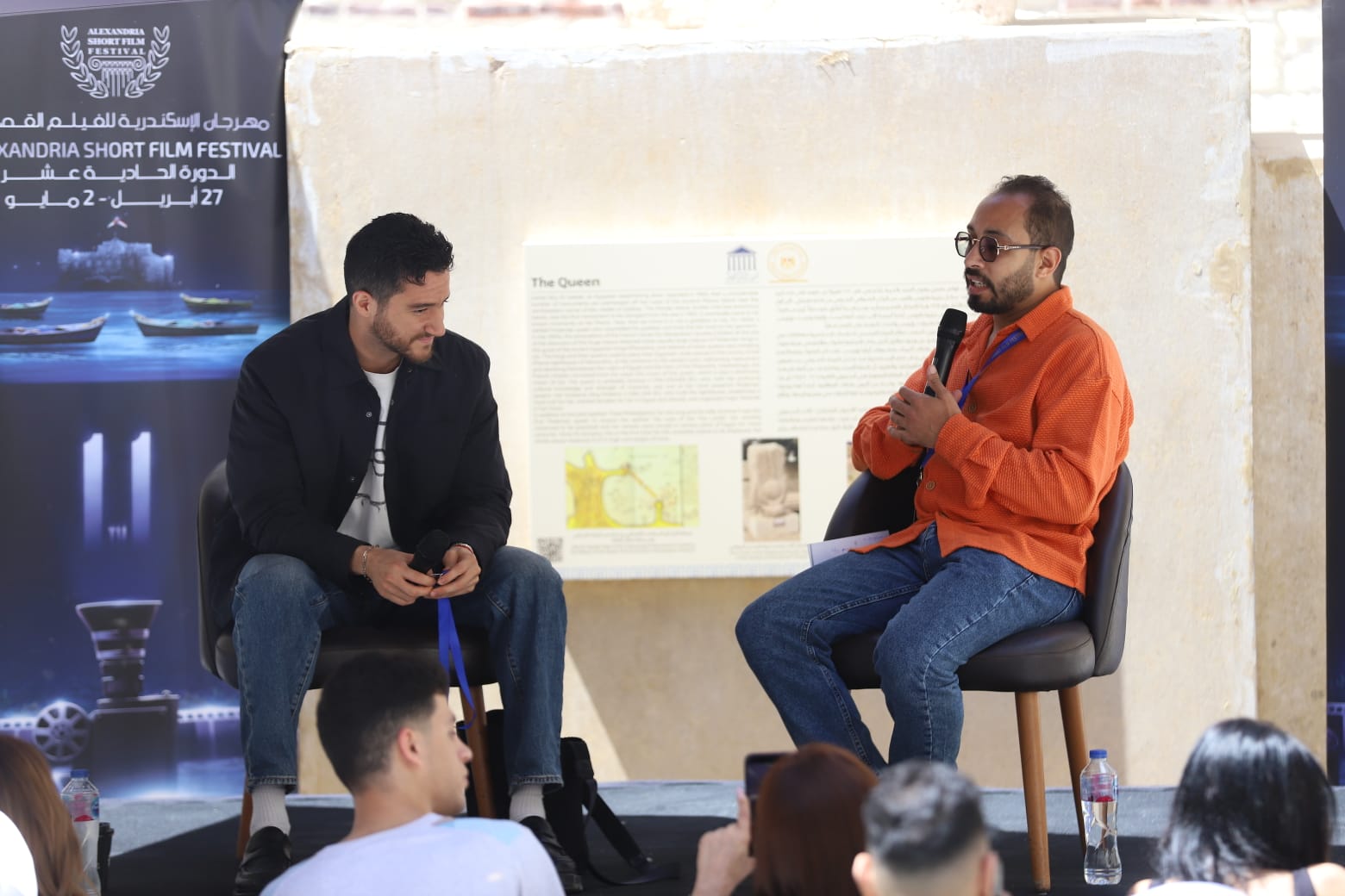 أحمد مالك في ماستر كلاس مهرجان الإسكندرية للفيلم القصير أشعر بالفخر والمسؤولية