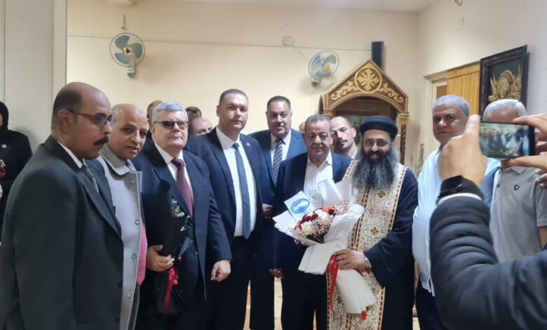 مستقبل وطن بالسنطة يشارك الاخوة الأقباط عيد القيامة المجيد
