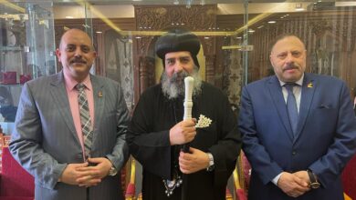 حزب مصر الحديثة بالغربية يزور كنيسة السيدة العذراء بالمحلة لتهنئة الأقباط بعيد القيامة المجيد