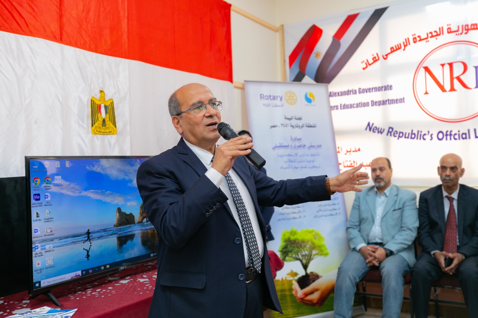 مياه الإسكندرية بروتوكول تعاون ثلاثي بالشراكة مع مديرية التربية والتعليم و الروتاري