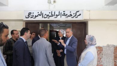 اللواء كدوانى يتفقد أعمال تطوير المركز التكنولوجي والوحدة المحلية ويشدد على سرعة إنهاء الأعمال الإنشائية