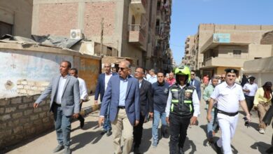 جولة ميدانية موسعة لمحافظ المنيا شملت شوارع مدينة أبو قرقاص