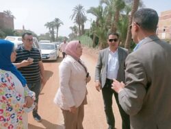 السويفى ووكيل وزارة التضامن يتفقدان مبادرة مركز شباب نجع سبع .