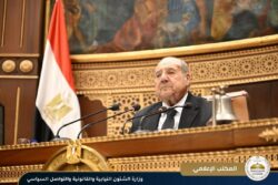 وزير الشئون النيابية أمام مجلس الشيوخ