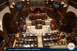 وزير الشئون النيابية أمام مجلس الشيوخ