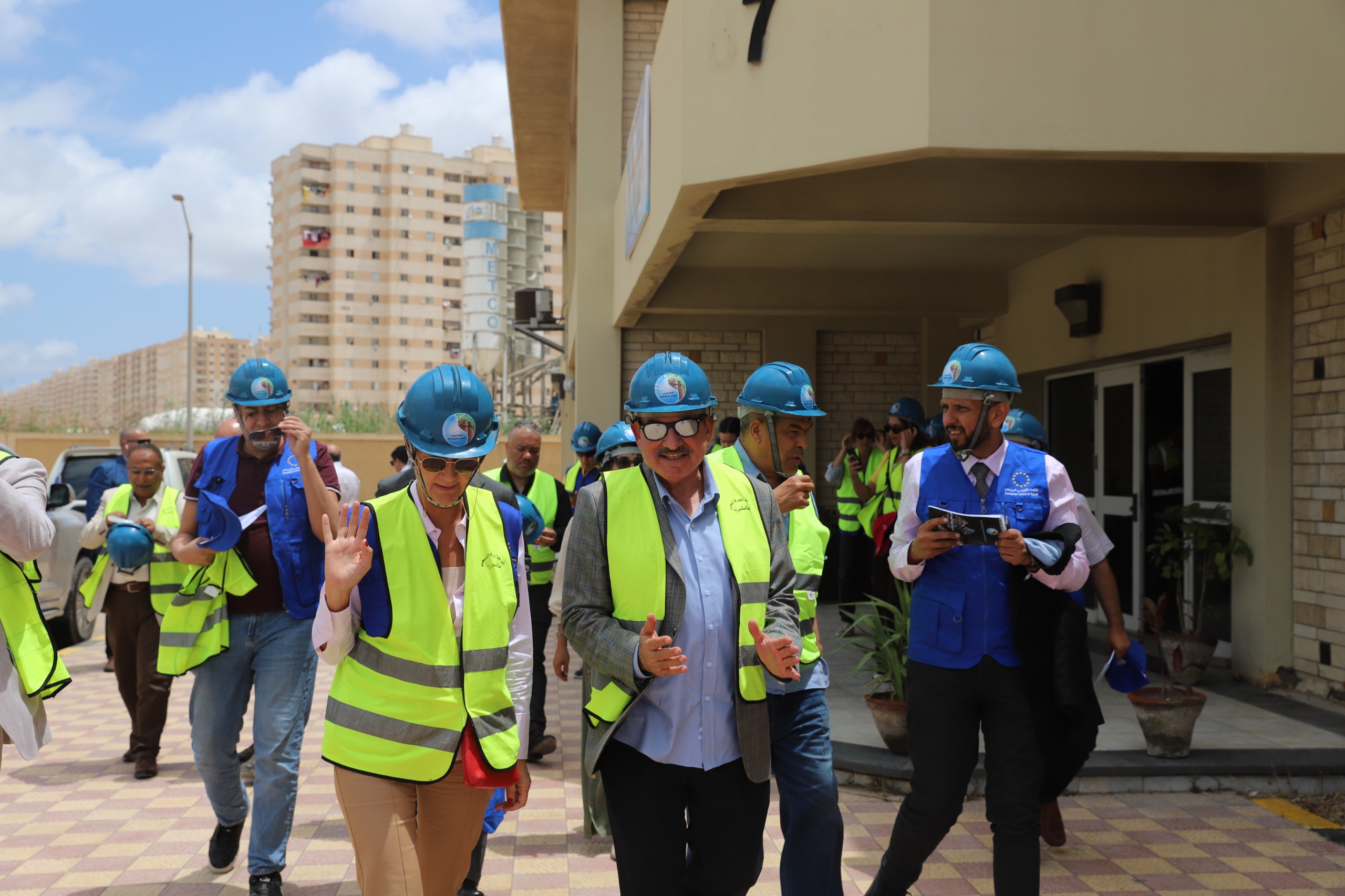 سفيرة الاتحاد الأوروبي تزور محطة المعالجة الغربية للصرف الصحي بالإسكندرية