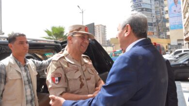 محافظ الغربية يستقبل قائد المنطقة الشمالية العسكرية في مستهل زيارته لعروس الدلتا