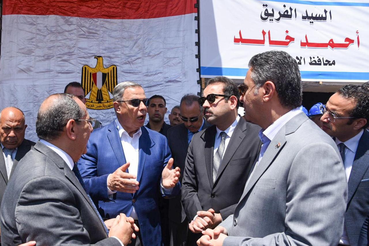 وزير التموين ومحافظ الإسكندرية يتفقدون أعمال التطوير لمحطة الزيوت بمنطقة المكس