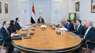 الرئيس السيسي إجتمع اليوم مع الوزراء للإطلاع علي إستراتجية العمل التي تتبناها قطاع وزارة الاعمال