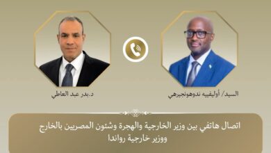 وزير الخارجية يؤكد على العلاقات الوثيقة التي تربط مصر برواندا