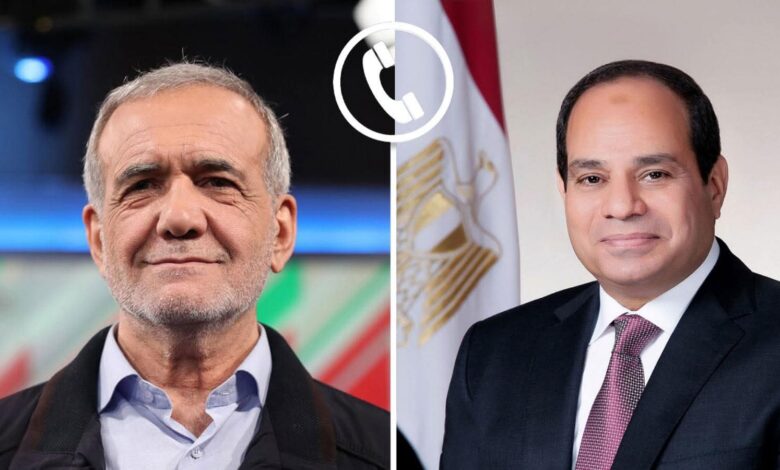 الرئيس السيسي تلقي اليوم، اتصالًا هاتفيًا من الرئيس الإيراني