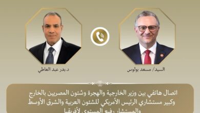وزير الخارجية يبحث مع كبير مستشاري ترامب تطورات الأوضاع