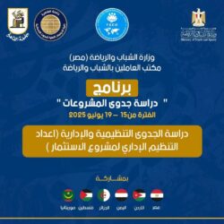 وزارة الشباب : تواصل فعاليات برنامج « دراسة جدوى المشروعات » لليوم الرابع