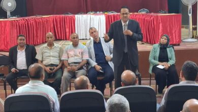 وكيل وزارة التربية والتعليم بالغربية يجتمع برؤساء لجان الثانوية العامة