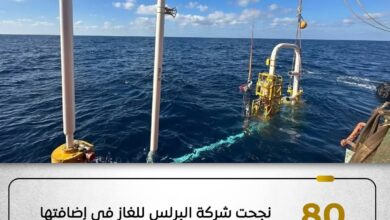 نجحت شركة البرلس للغاز في وضع البئرين "سبارو ويست-1"