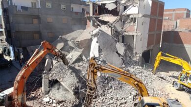حملات مُكبرة لإزالة التعديات وأعمال البناء المخالف بأحياء الإسكندرية